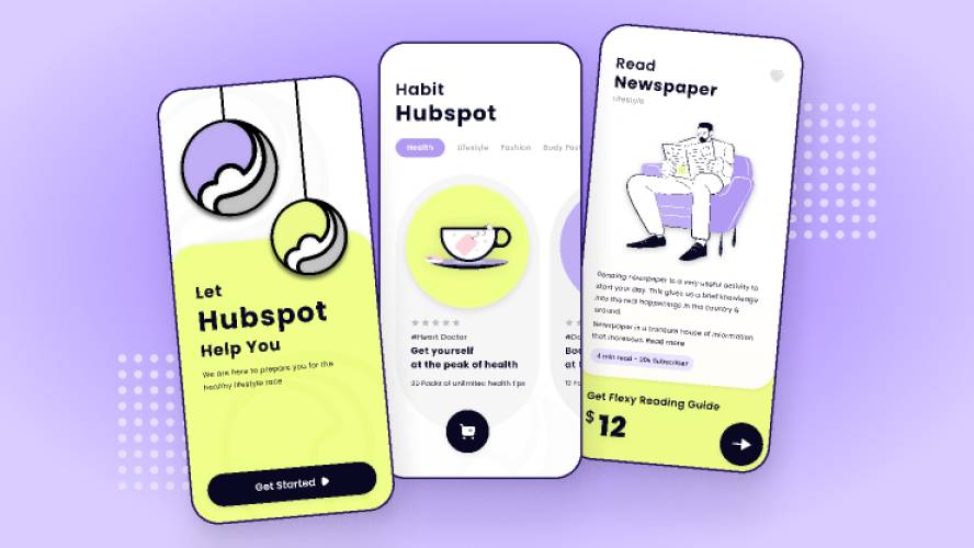 Hubspot - Healthy Lifestyle Figma Mobile Template