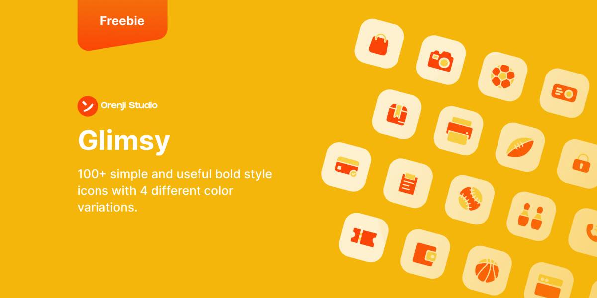 Icon Freebies Glimsy Figma Template