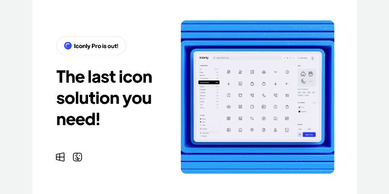 Iconly 2.3 Free icons + Iconly app