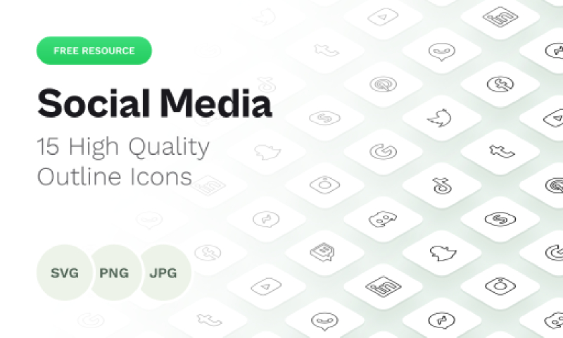 Icons Pack Social Media Figma Template