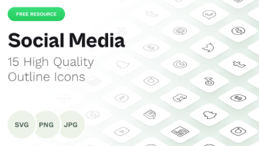 Icons Pack Social Media Figma Template