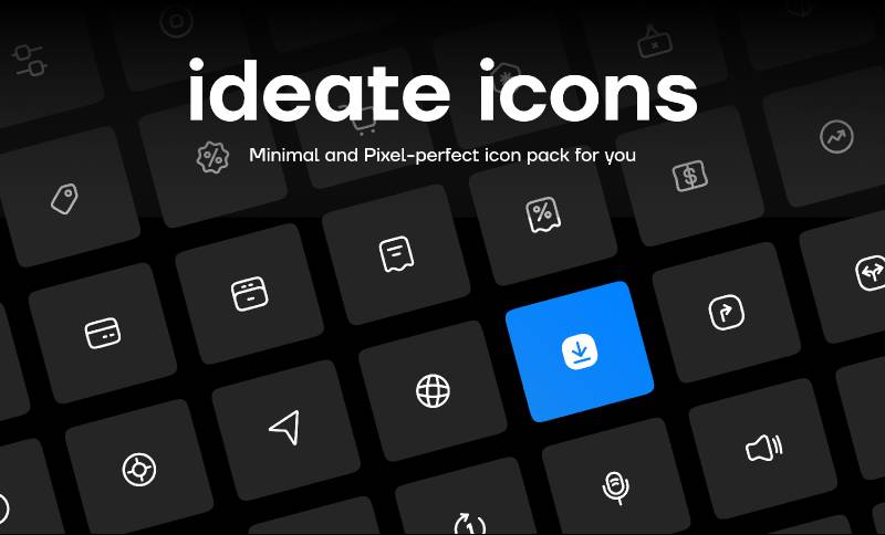 ideate icons - minimal icon pack figma template