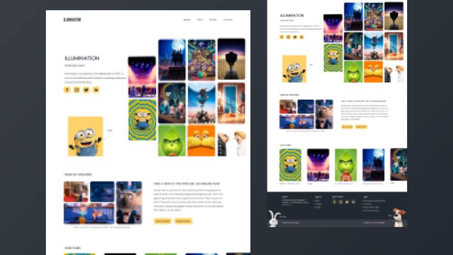 Illumination - Landing page figma template