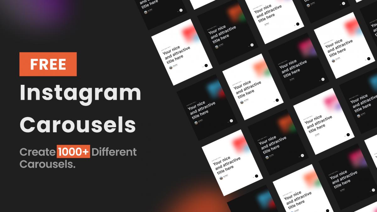 Instagram Carousel Templates Figma Design