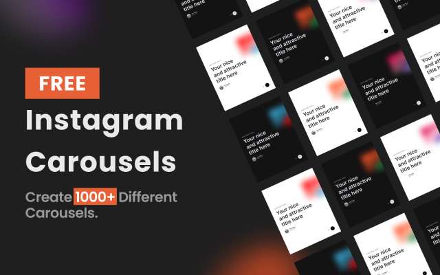 Instagram Carousel Templates Figma Design