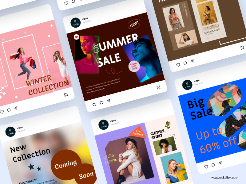 Instagram Fashion Post Figma Ui Kit