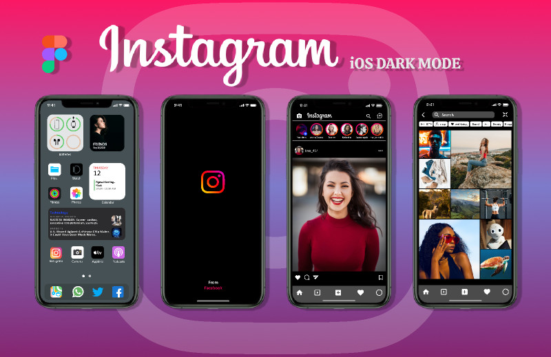 Instagram iOS Dark mode