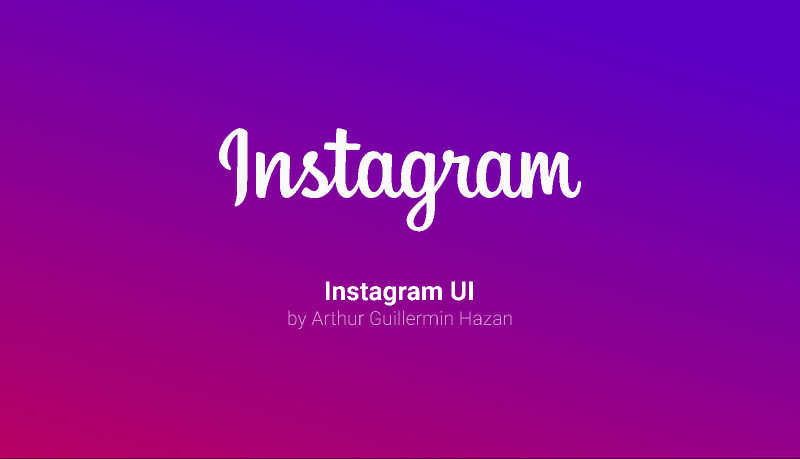 Instagram UI Mockup