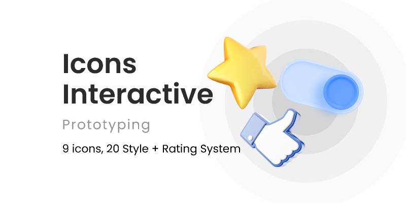 Interactive Icons + Rating v0.1 Figma Template