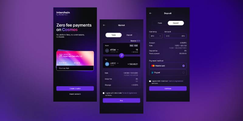 Interchain - Crypto Payment App Figma Mobile template