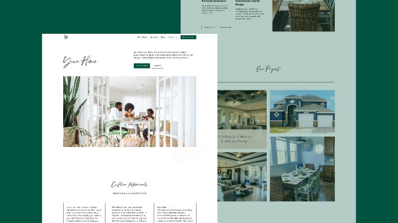 Interiors Figma Website Template