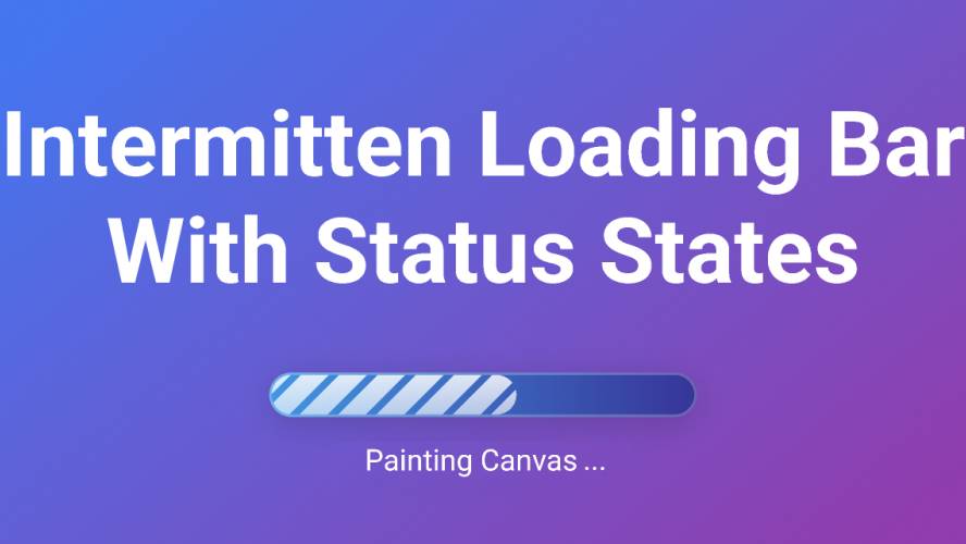 Intermittent Loading Bar With Status States Figma