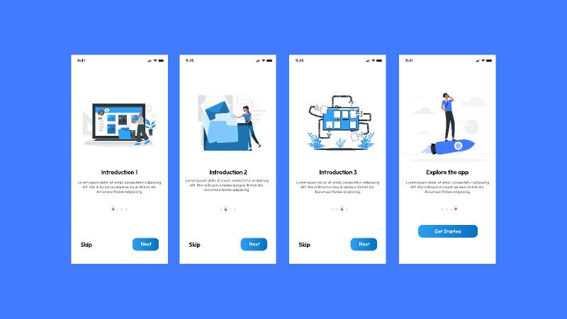 Intro Screen Figma Mobile Template