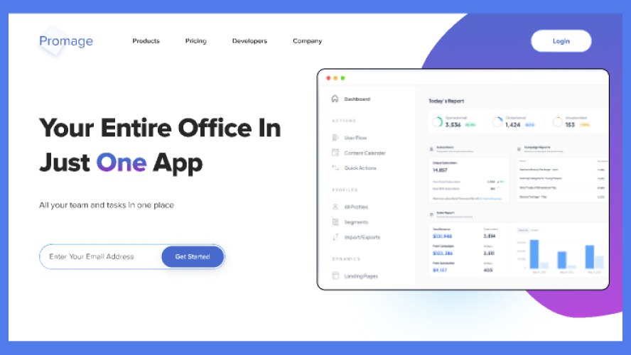 Introduct App Landing page figma template