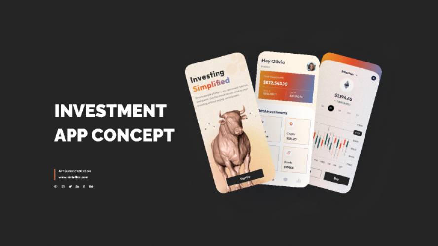 Investment App Free Figma Mobile Template
