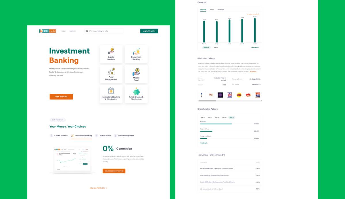 Investment Banking Home Page Figma Website Template