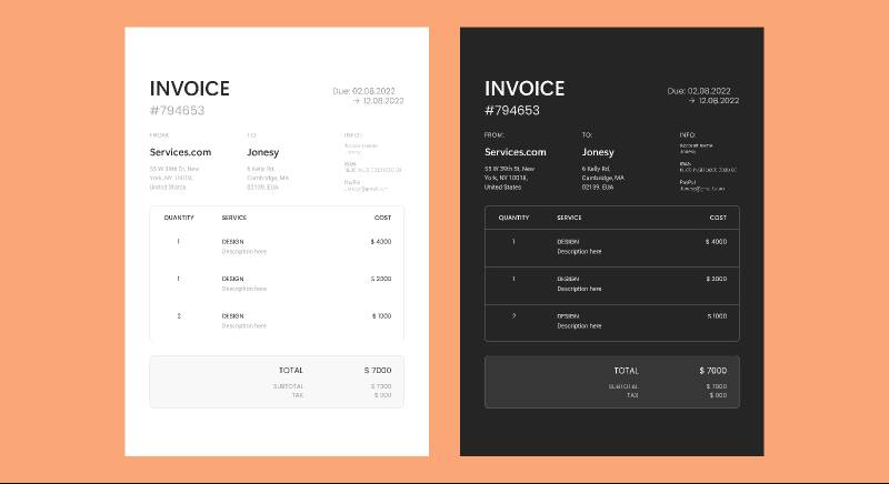 Invoice Figma Template