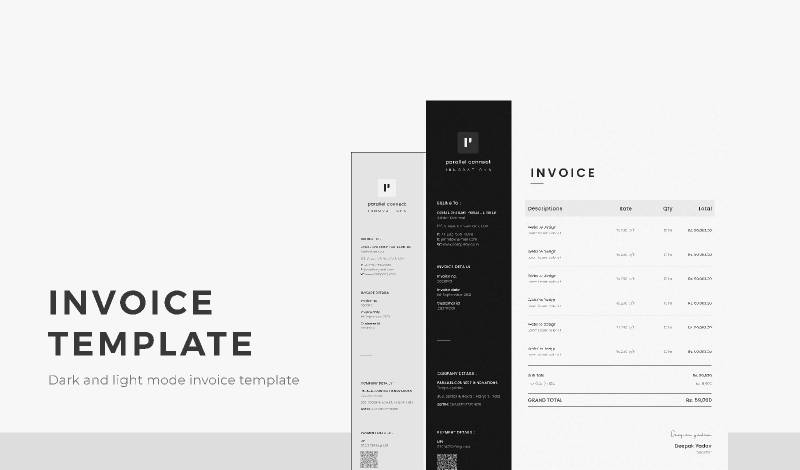 Invoice Figma templates