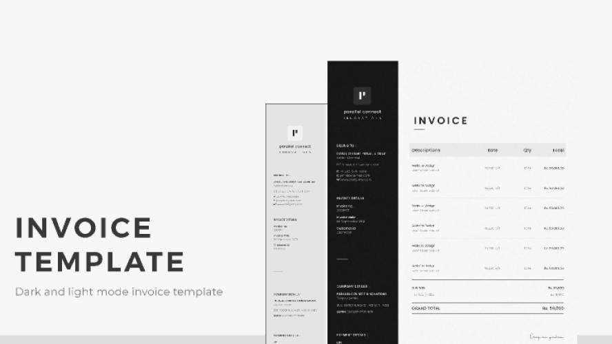 Invoice Figma templates
