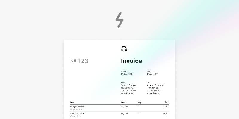 Invoice Free Figma Template