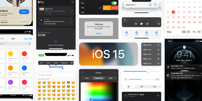 iOS 15 UI Kit Figma