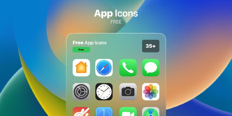 iOS 16 App Icons Figma UI Kit