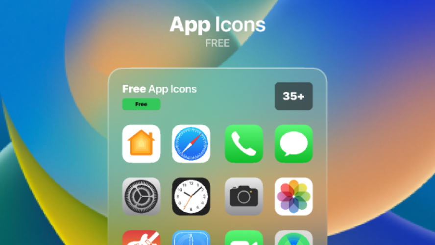 iOS 16 App Icons Figma UI Kit