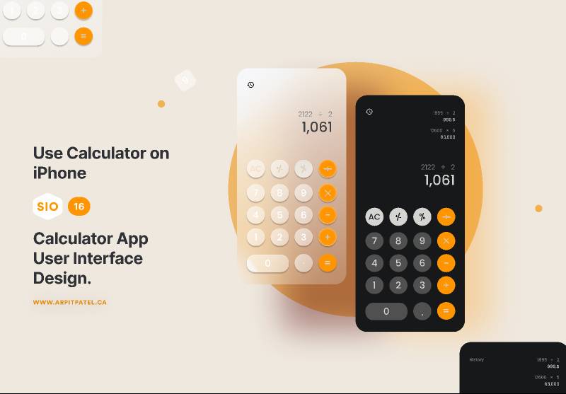 IOS 16 Calculator App Ui Design Figma Template