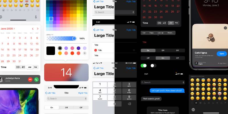 iOS & iPadOS 14 UI Kit for Figma Template