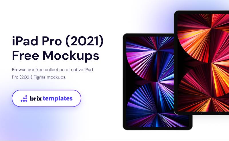 iPad (2022) Free Mockups, BRIX Templates