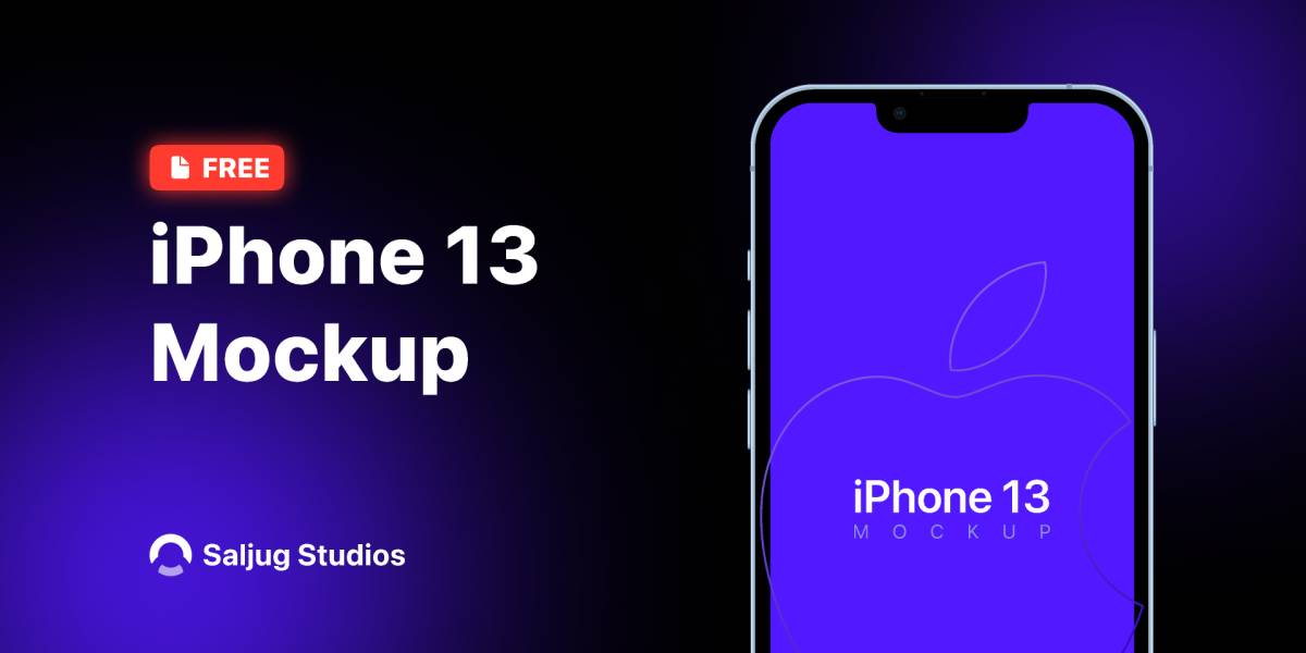 iPhone 13 Mockup | Saljug Studios®