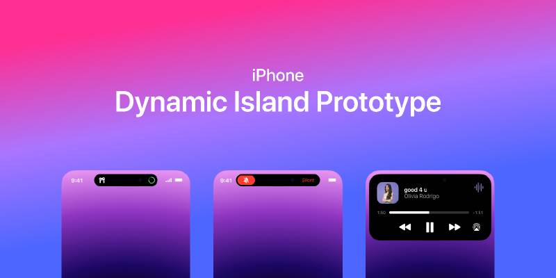 iPhone 14 Dynamic island Figma Ui Kit