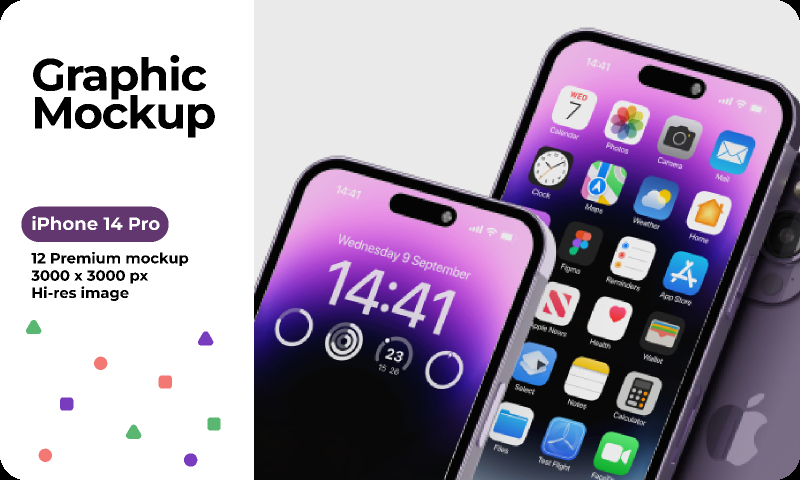 iPhone 14 Pro Mockup Figma Free Template