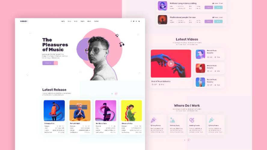 Isinger Singer Figma Website Template