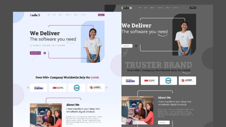 IT Landing page Figma Template