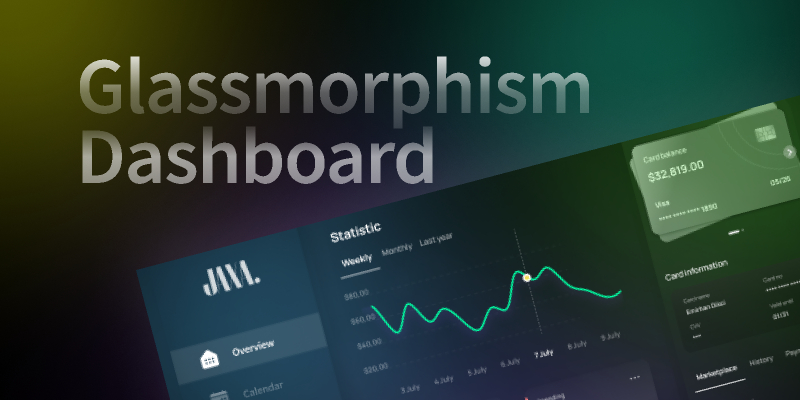 Jaxa Dashboard Glassmorphism Figma Template