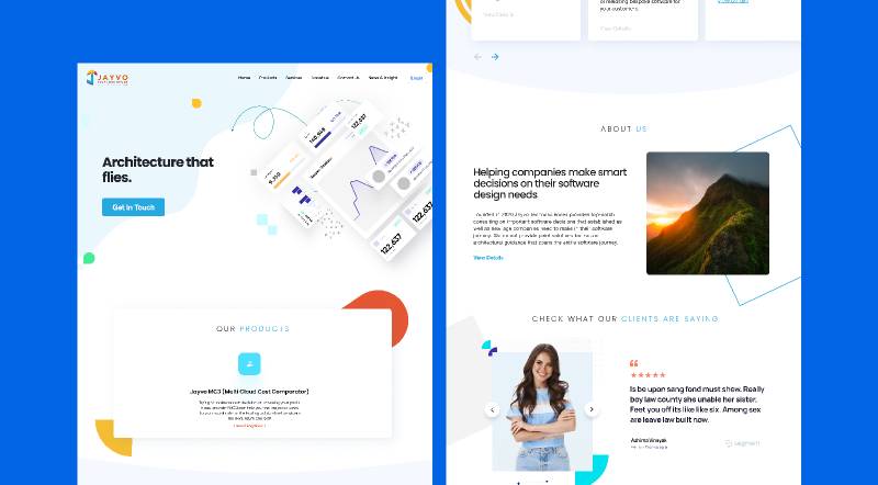 Jayvo Home page Figma Website Template