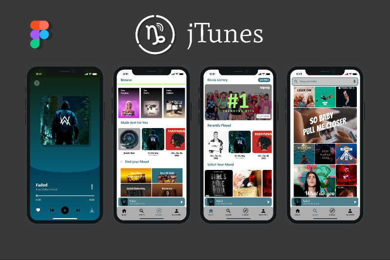 jTunes music app Figma