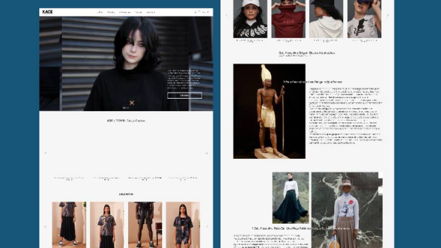 Kace Wear landing page figma website template