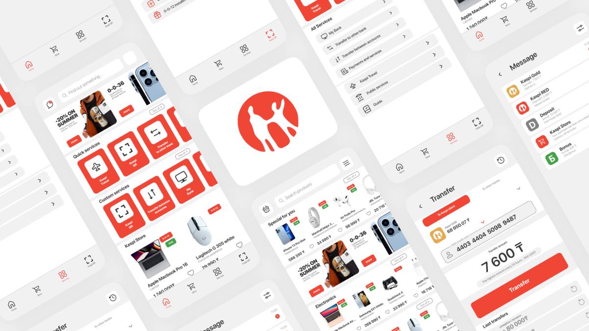 Kaspi Redesign - Figma Mobile Template