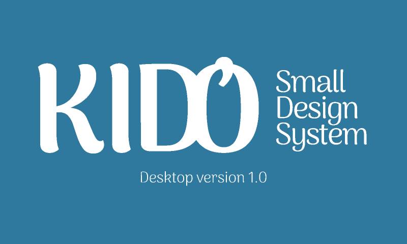 KID'O Small Design System - Desktop 1.0 Figma Ui Kit