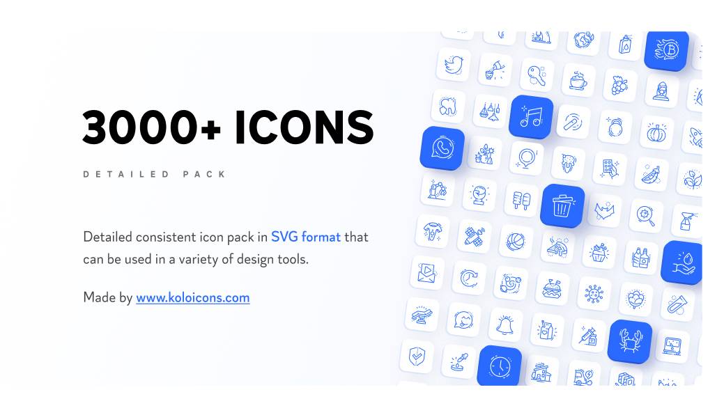 [Koloicons] Free Download 3000+ Icons Figma Template