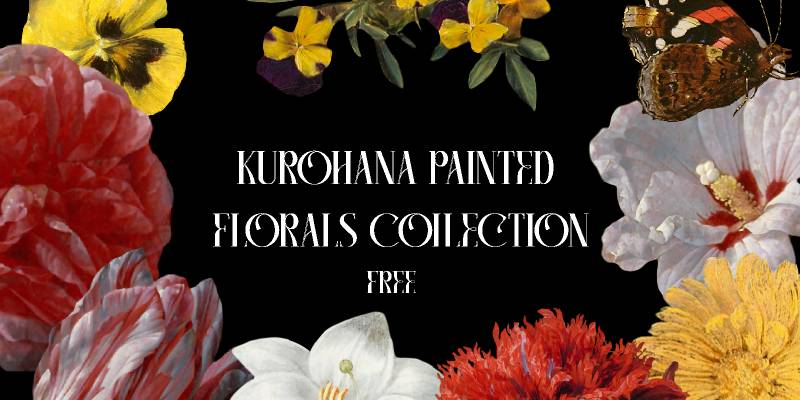 Kurohana Painted Florals Collection Figma Template