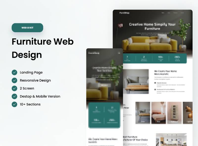 Landing Page - Furniture Website Figma Template