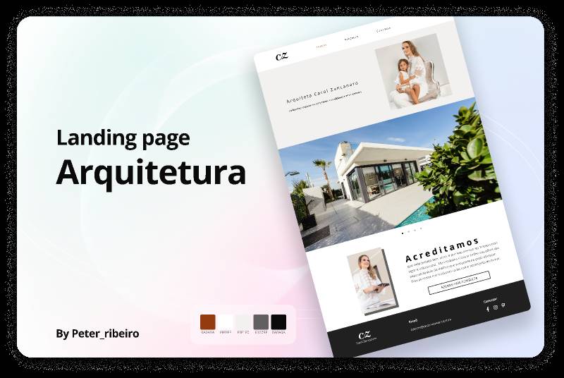 Landing page de Arquitetura CZ Figma Template