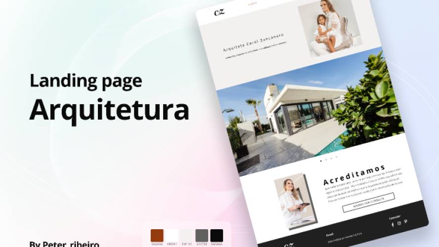 Landing page de Arquitetura CZ Figma Template