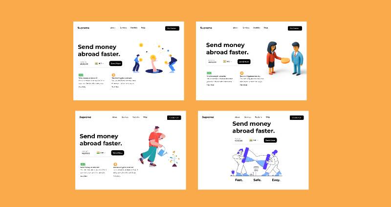 Landing Page Money Design Figma Template