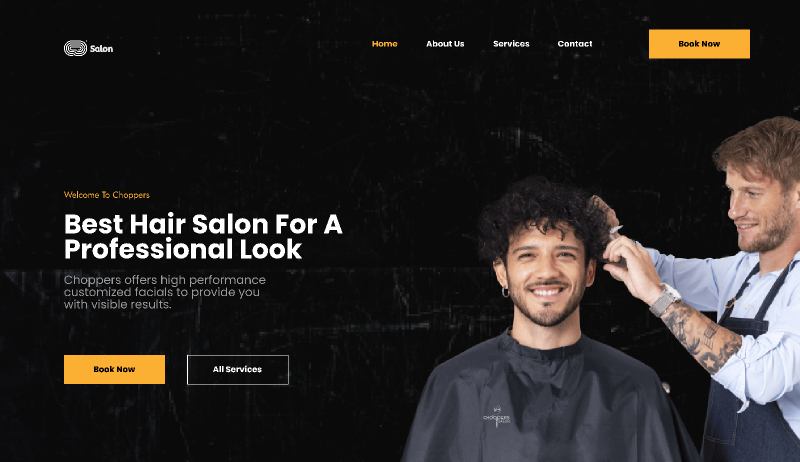 Landing Page Salon Figma Template