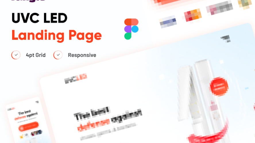 LED Landing Page Figma Website Template