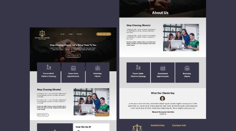 Legal Law Figma Website Template